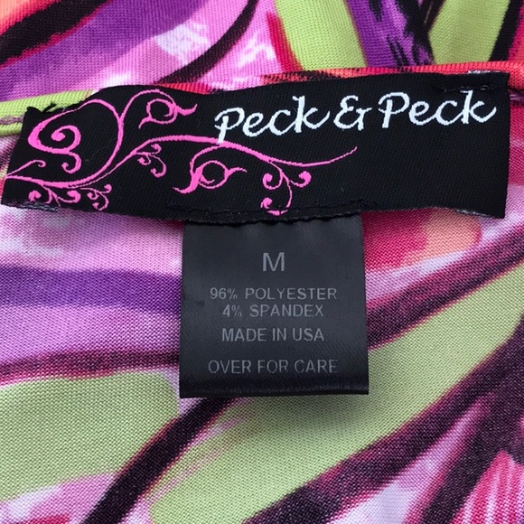 Peck & Peck abstract colorful stretch top - Picture 5 of 6